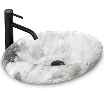 Umywalka Nablatowa Roxy C Stone L.Grey