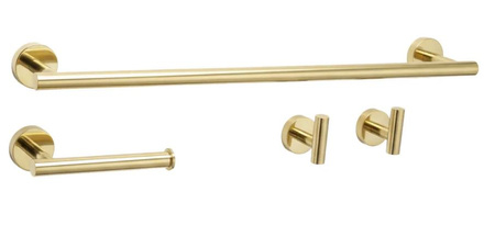 Zestaw Wieszaków Łazienkowych Ari Złoty