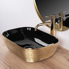 Umywalka Nablatowa Ceramiczna Belinda Gold Brush