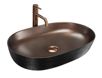 Umywalka Nablatowa Cleo 61 Copper Brush Black