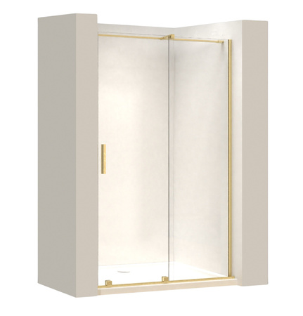 Drzwi Prysznicowe Przesuwne Montana Złoto Szczotkowane