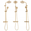 Zestaw Natryskowy Bliss Gold Złoty Termostat