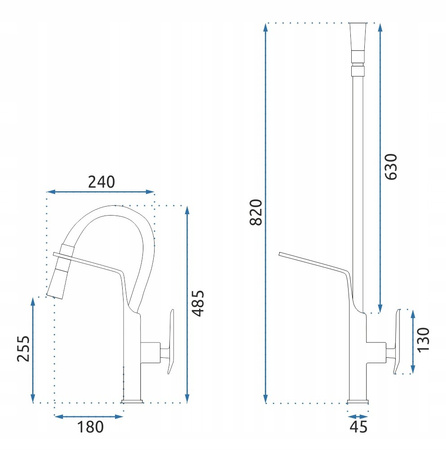 Bateria Kuchenna Castor Czarna Złota