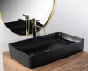 Umywalka Nablatowa Denis Black Stone Mat