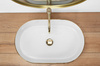 Umywalka Nablatowa Nadia 61 White Gold Edge