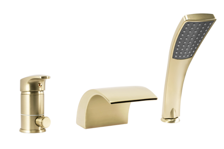 Bateria Wannowa Riven Złota Szczotkowana