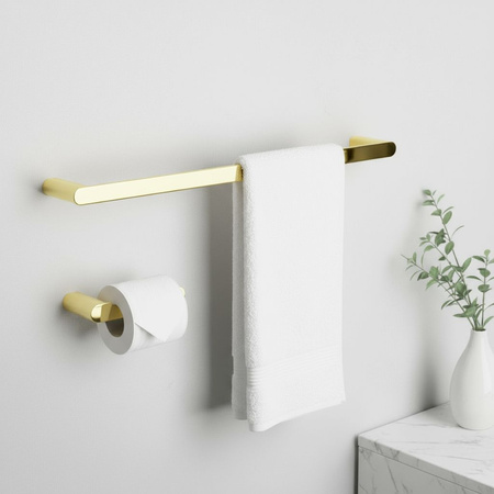 Komplet Wieszaków Łazienkowych Mati Złoty 4 Elementy