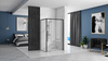 Czarna Kabina Prysznicowa Solar Black 90x90