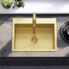 Zlewozmywak Kuchenny Liam Złoto Szczotkowane + Syfon