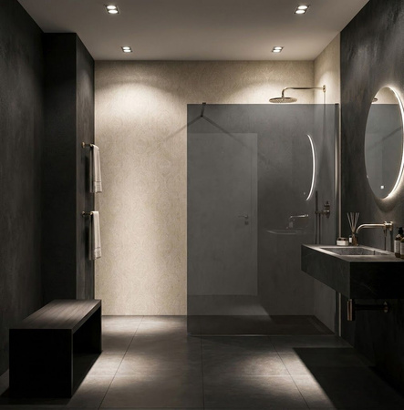 Ścianka Prysznicowa Flexi Szara Chrom