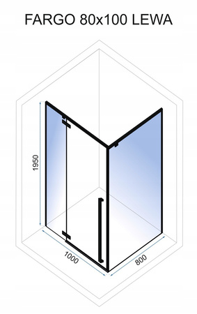 Kabina Prysznicowa Fargo 80x100