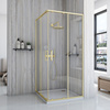 Kabina Prysznicowa City Złoto Szczotkowane 90x90 cm