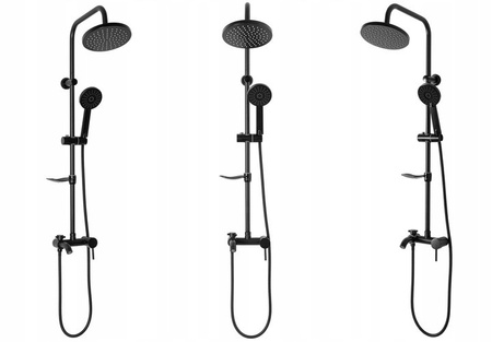 Zestaw Prysznicowy Natryskowy LUIS Czarny