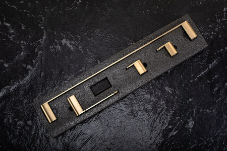 Komplet Wieszaków Łazienkowych Mati Złoty 4 Elementy