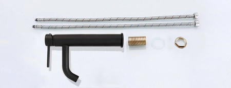 Bateria Umywalkowa Lungo Czarna Wysoka