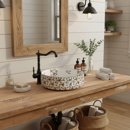 Umywalka Stefania Fiori - Nablatowa