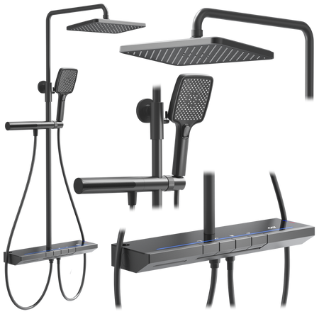 Zestaw Natryskowy Z Wylewką Rea Pedro Tytan