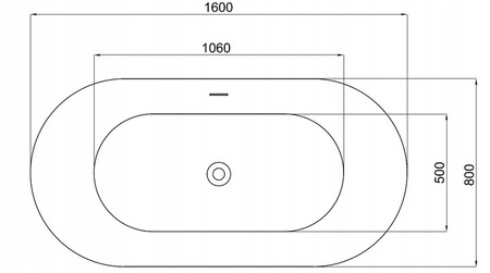 Wanna Akrylowa Wolnostojąca Ferrano 160