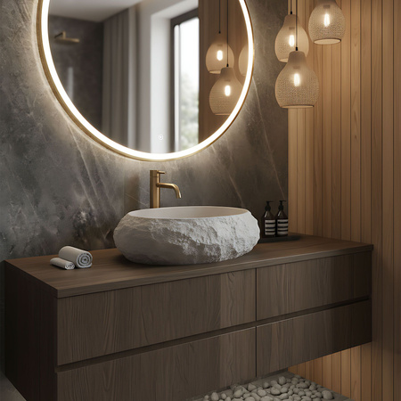 Umywalka Nablatowa Mika Beige 48