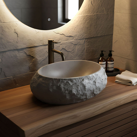 Umywalka Nablatowa Mika Beige 48