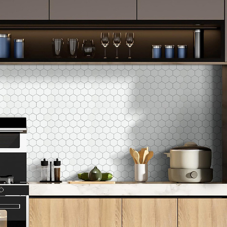 Mozaika Dekoracyjna Hexagon 133422 Biała