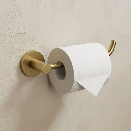 Uchwyt Na Papier Toaletowy Leo 5609 Złoty Szczotkowany