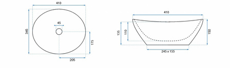 Umywalka Nablatowa Sofia Stone