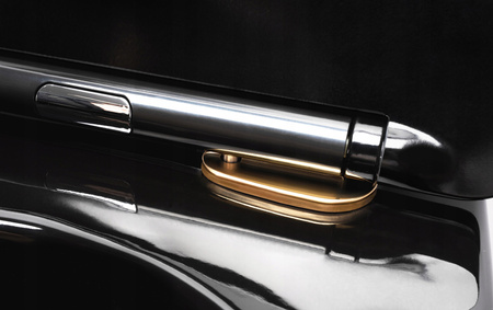 Misa WC Podwieszana Carlo Mini Rimeless Black Gold Edge