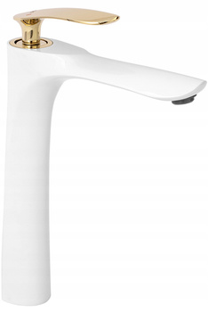 Bateria Umywalkowa Orbit White Gold Wysoka