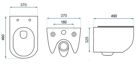 Misa WC Podwieszana Carter N2 Rimeless