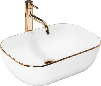 Umywalka Nablatowa Belinda Gold Edge