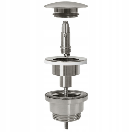 Korek Umywalkowy Uniwersalny Klik-Klak Nikiel Szczotkowany