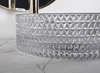 Umywalka Nablatowa Szklana Cristal Light Grey