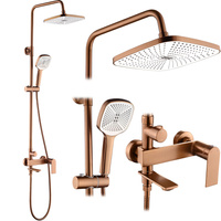 Zestaw Natryskowy Storm Miedź Szczotkowana