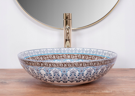 Umywalka Nablatowa Arte 40 Blue