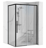Czarna Kabina Prysznicowa Solar Black 90x90
