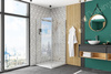 Kabina Prysznicowa Składana Molier Chrom Ze Ścianką Stałą