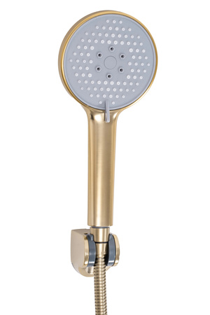 Bateria Wannowa Ścienna Verso Złota Szczotkowana