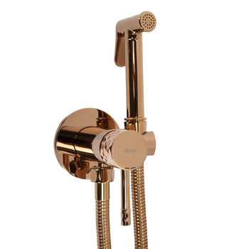 Bateria Bidetowa Podtynkowa Lungo Loop Diamond Miedź