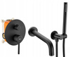 Bateria Wannowa Podtynkowa Lungo Czarna + BOX