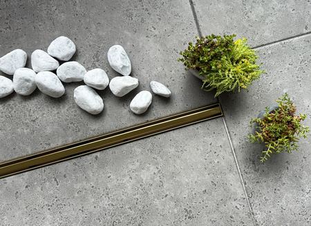 Odpływ Liniowy Neox Slim Pro Złoty Połysk 360°