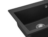 Zlewozmywak Kuchenny Granitowy West XL + Syfon Czarny Nakrapiany