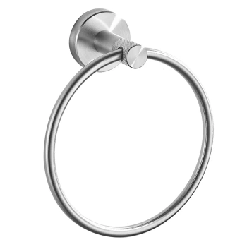 Wieszak Łazienkowy Ring Modern Nikiel Szczotkowany