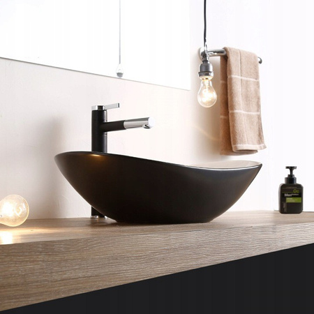 Umywalka Nablatowa Royal White Black