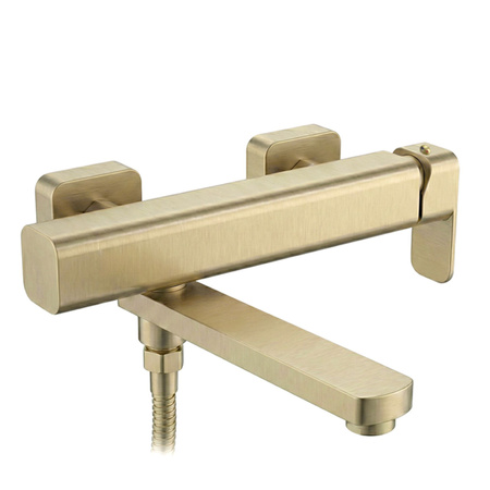 Bateria Wannowa Ścienna Arlo Złota Szczotkowana