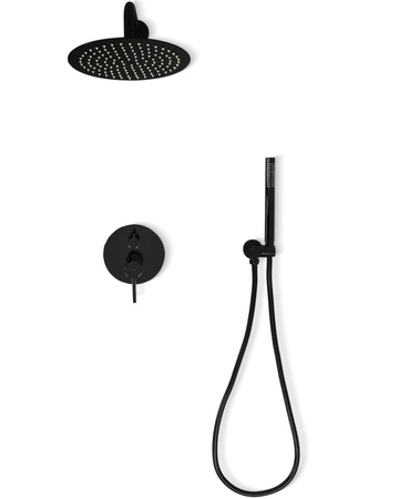 Zestaw Natryskowy Lungo Czarny Metaliczny + BOX