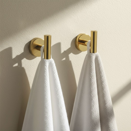 Zestaw Wieszaków Łazienkowych Ari Złoty