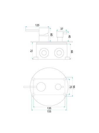 Zestaw Natryskowy Podtynkowy Lungo Diamond Złoty + Box