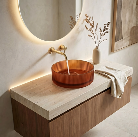 Umywalka Nablatowa Suri 36 Brown