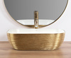 Umywalka Nablatowa Belinda White Gold Brush